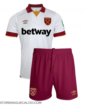 West Ham United Maglia Gara Terza Repliche 2024-25 Bambino Maniche Corte